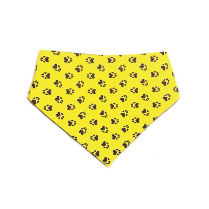 Yellow & Purple Reversible Dog Bandana by Uptown Pups - Vysn