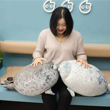 Yuki-Chan Plushie "Japan's Roundest Seal" - XL (Extra Chonky) by Subtle Asian Treats - Vysn
