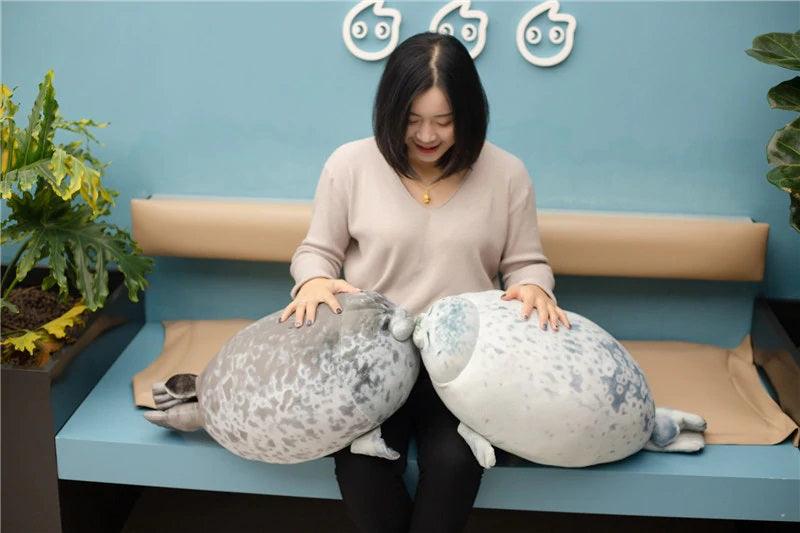 Yuki-Chan Plushie "Japan's Roundest Seal" - XL (Extra Chonky) by Subtle Asian Treats - Vysn