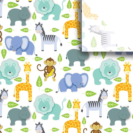 Zoo Animals 20" x 30" Baby Gift Tissue Paper by Present Paper - Vysn